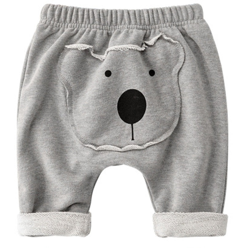 Cartoon patch baby pants for baby boys and girls